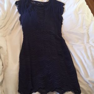 Nightcap navy blue lace dress